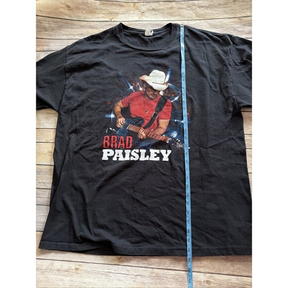 Brad Paisley T Shirt Mens 2XL Black H20 World Tour Lightning 2010 Country - Picture 5 of 7